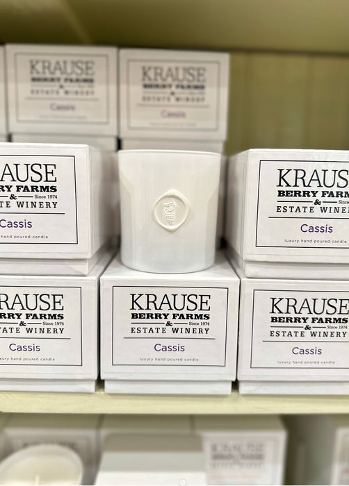 Cassis Glass Krause Specialty Candle