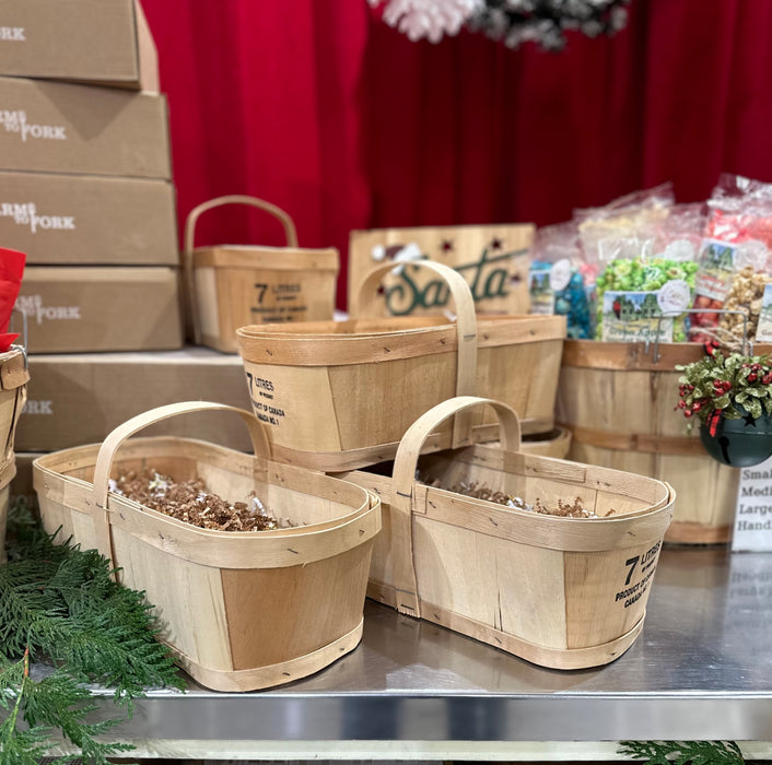Handle Basket Wood