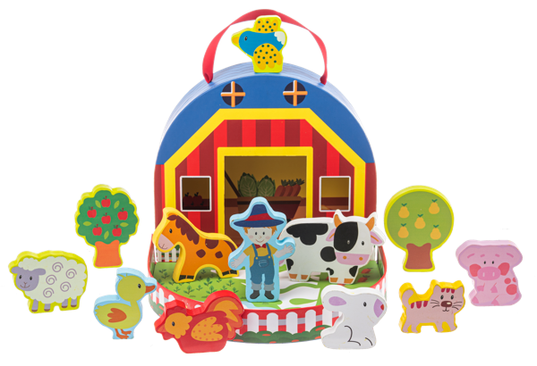 Wooden Farm Playset