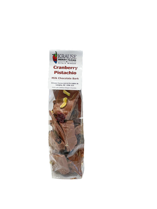 CRAN PISTACHIO BARK 150G Milk, Dark or White Chocolate