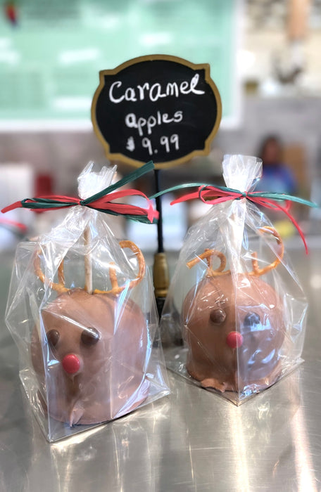 Christmas Chocolate Caramel Apples
