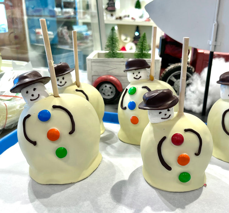 Christmas Chocolate Caramel Apples