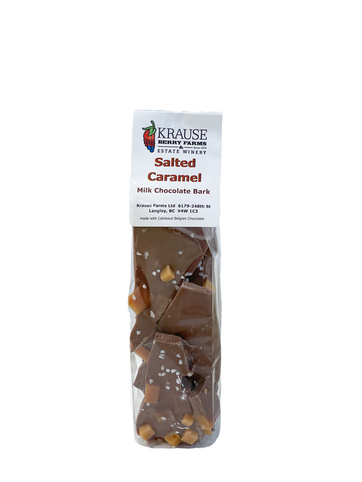 SALTED CARAMEL BARK 150G Milk, Dark or White Chocolate