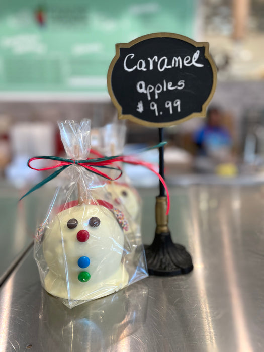 Christmas Chocolate Caramel Apples