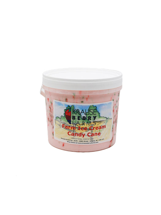 Our own Christmas candy cane ice cream made onsite in our harvest kitchen. Holiday ice cream. Langley ice cream. Farm made ice cream in Langley.