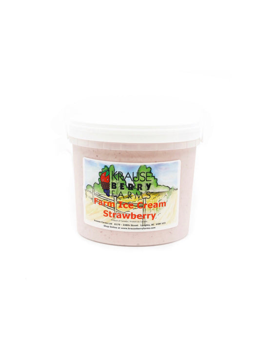 We use our beautiful Fraser Valley grown strawberries to make this creamy ice cream onsite at Krause Berry Farms. 