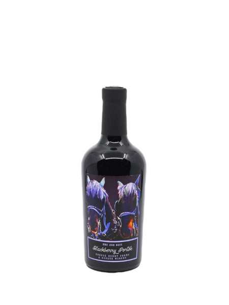 Blackberry Portoe wine. Krause Berry Farms Estate Winery. Langey Winery, Fraser Valley Winery. Tasting Room, Winery, Shop, Vegan Wine, BC Wine