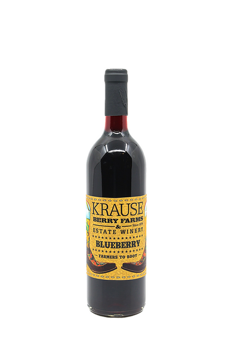 BLUEBERRY WINE BOTTLE– Krause Farms Ltd