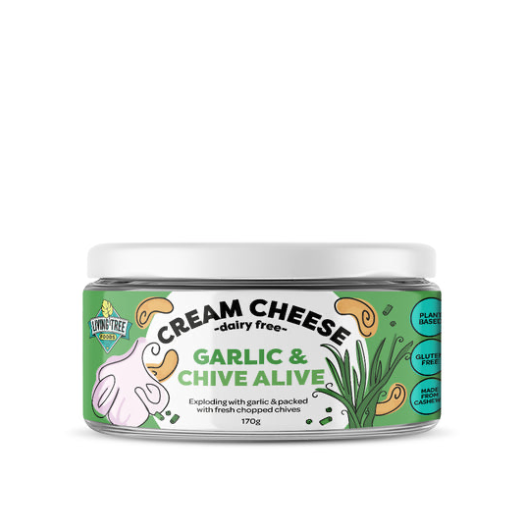 Garlic & Chive Alive Cashew Cream Cheese