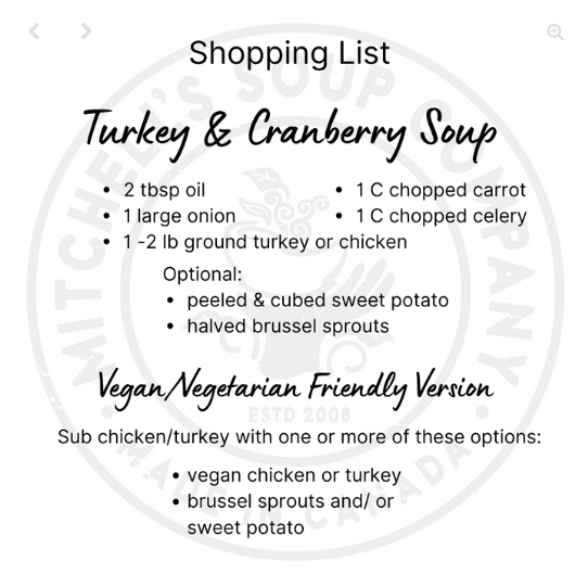 Turkey & Cranberry Soup Mix